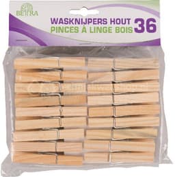 Betra Wasknijpers van Hout | 36 stuks — thumbnail 2