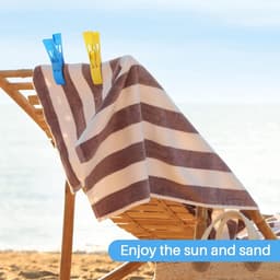 12x Strandlaken Knijpers - Wasknijpers - Badlaken - Strandlaken klemmen - Plastic Knijpers - Grote Handdoek Klemmen - Handdoek Knijpers - Grote knijpers - Badlaken Clips - Gekleurde - Wasrek Knijpers - Strandlaken Klemmen voor Strandbed - Plastic — thumbnail 2
