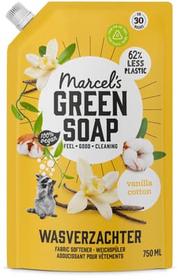 Marcel's Green Soap Wasverzachter Katoen & Vanille Navulling 750 ml — thumbnail 1