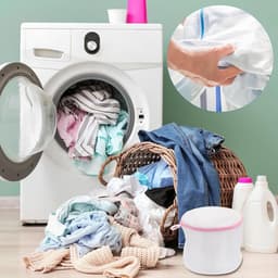 4 Stuks Bh Waszakken - Waszakken - Waszak - Wasgoed - Met Rits - Laundry Bag - Waszakje - Wasnet - Wasnetten - Wasnetje - Wassorteerder - Waszakjes - Wasmachine Zakjes - Bescherm Je Wasgoed En Wasmachine - Packing Cubes - Travel Organizer - 16*16cm — thumbnail 4