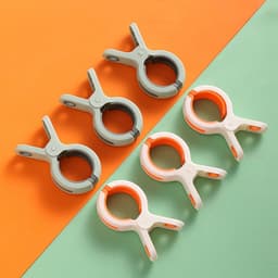 TOVBMUP 6 Stuks Wasknijpers - Strandtuchklammern - 10,6x6x2,2cm - Sterke Terugveerkracht, Stevig en Versterkt Ontwerp - Geschikt voor Badlakens, Strandstoelen en Dagelijkse Was - Kunststof — thumbnail 5