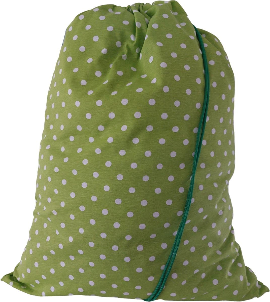 Bluvardi Katoenen waszak -Heavy Duty XL- met trekkoord - Dots green — afbeelding 1