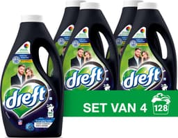 Dreft Vloeibaar Wasmiddel Zwart & Donker - 4 x 1.6 l (128 wasbeurten) — thumbnail 2
