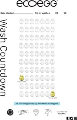 EcoEgg Was ei – Verse Linnen - Wasparels – Navulbaar – Geschikt voor de gevoelige huid – Dermatologisch getest - 70 wasbeurten - Blauw — thumbnail 3