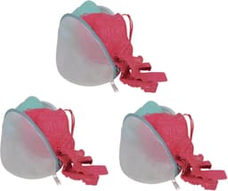 MSV Waszak voor delicaat wasgoed - 3x - lingerie/bh waszak - wit - 11 x 18 x 13 cm — thumbnail 1