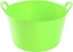 Voordeelset van 2x stuks kunststof flexibele emmers/wasmanden/kuipen van 56 liter in het blauw en groen — thumbnail 2
