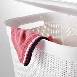 Rotho Wasmand - 50 liter - met afneembaar klapdeksel - wit — thumbnail 3