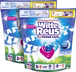 Witte Reus Power Caps Wascapsules - Wasmiddel Capsules - Voordeelverpakking - 2x40 wasbeurten — thumbnail 3