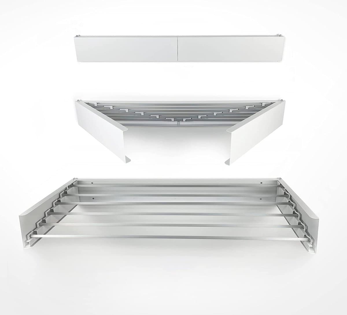 Inklapbaar Droogrek Universeel – Laundry Drying Rack - Wasrek voor in de Badkamer/Tuin/Slaapkamer/Balkon – Duurzam 13 x 3 x 100 cm; — afbeelding 1