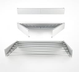 Inklapbaar Droogrek Universeel – Laundry Drying Rack -  Wasrek voor in de Badkamer/Tuin/Slaapkamer/Balkon – Duurzam ‎13 x 3 x 100 cm; — thumbnail 1