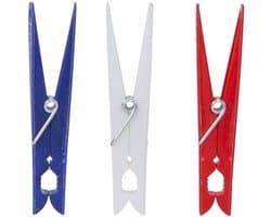 12 stuks Wasknijpers Kunststof Jumbo
