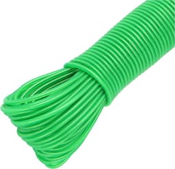 Waslijn met stalen kern, outdoor, heavy duty, extra sterke waslijn met een draagkracht van 200 kg, roestvrij en waterdicht, waslijn voor tuin, groen (4 mm-30 m) — thumbnail 3