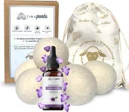 Droger Ballen XL 6 stuks inclusief lavendelolie – Zero waste Dryer Balls - Wasverzachter – Herbruikbare Drogerballen – Sneller drogen — thumbnail 1
