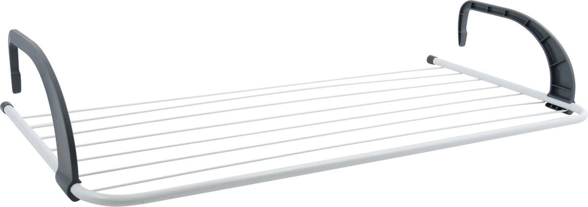 MSV Inklapbaar klein wasgoedrekje/droogrek - 7 meter waslijn - Ophangbaar - 36 x 74 cm - radiator/deur — afbeelding 1