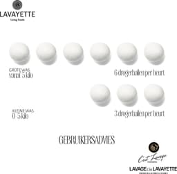 Lavayette Drogerballen XL + Gratis Wasparfum (25ml) - 6 Wasdrogerballen van 100% Schapenwol - Droogballen voor Wasdroger — thumbnail 4