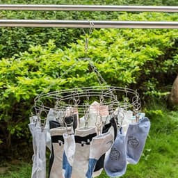 RVS Droogcarrousel met 20 Knijpers - Voor Georganiseerd Drogen en Opbergen van Kleding en Accessoires — thumbnail 5