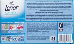 Lenor Droogtrommeldoekjes Aprilfris - 34 stuks - Voordeelverpakking 18 stuks — thumbnail 2