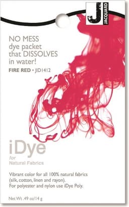 Jacquard iDye Natural textielverf Vuurrood 14 g — thumbnail 1