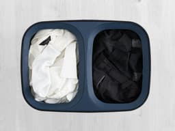 Joseph Joseph Tota Wasmand - 2 Compartimenten – Was Sorteren – 90 Liter - Zwart — thumbnail 2