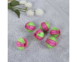 6 verpakkingen wasballen voor ontharing en vlekverwijdering - was- en beschermingsballen voor kledinghaarballen -Verwijdert effectief dierenhaar, pluisjes en huidschilfers van beddengoed en kleding, geschikt voor wasmachines — afbeelding 1