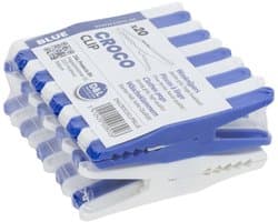D&L Croco Wasklemmen | Wasknijpers - 20 Stuks - Blauw — afbeelding 1