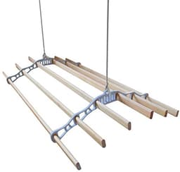 Droogrek plafond ophangbaar 240 cm - ruimtebesparend met katrol systeem — thumbnail 2