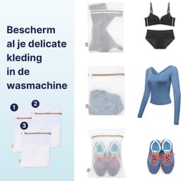 Pure Laundry Club Waszakken Bundel - Alles-in-1 Set (7 Stuks) – Medium, XL & BH Waszakken - Waszakjes met Auto-Lock Rits & Beschermflap - Supersterk Anti-Scheur Mesh Wasnet - Voor Sokken, Lingerie, Kleding & BH’s — thumbnail 5