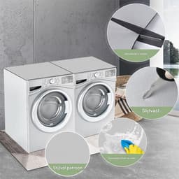 Universele Katoenen Wasmachine- en Drogerhoes – Antislip, Krasbestendig, Wasbaar en Op Maat Knipbaar, Multifunctioneel voor Keuken- en Huishoudapparaten, 60x60 cm — thumbnail 3