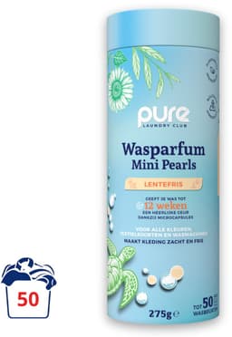 Pure Laundry Club Wasparfum Mini Pearls - Lentefris - 50 Wasbeurten - Luxe Geurbooster - Tot 12 Weken Frisse Was - 100% Plasticvrij, Natuurlijk & Vegan Wasparels - Geurparels Wasmachine — thumbnail 1