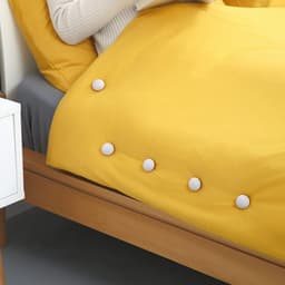 Dekbedklemmen Set 12 Stuks – Witte Paddenstoel Dekbedclips / Dekbedknopen – Anti Slip Ronde Dekbedhouders - Dekbedclips Voor Veilig Bevestigen — thumbnail 4