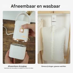 Mini-wasdroger - Warmtepompdroger, wasdroger voor onderweg | Compacte elektrische droger, opvouwbare, draagbare, draagbare warmtepompdroger voor kleding, ondergoed, babysokken — thumbnail 4