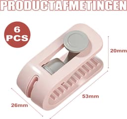longziming 6 Stuks Dekbedovertrek Clips - Beddengoed Clips Zonder Spelden – Houd Dekbed op Zijn Plaats - Inclusief Opbergdoosje - Roze — thumbnail 2