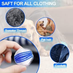 Herbruikbare wasbal voor huisdieren in de wasmachine- opvangbak voor huisdierenhaar voor kleding- ideale pluisvrije wasbal voor katten — thumbnail 2