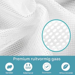 EXCITAT 2 stuks - Wasnet - Herbruikbare waszak - Geschikt voor het opbergen, reinigen en beschermen van kleding - 50*60cm — thumbnail 2