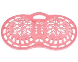 3D-modellering beha waszak, siliconen beha waszak, 14,8 x 8,9 inch wasmachine anti-vervorming verdikking speciale ondergoed waszak (roze)
