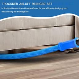 Reinigingsslang Droger - Pluisverwijderaar Pijp - Ontluchting Schoonmaken - Flexibel PE Materiaal - 80 cm Lengte - Grijs — thumbnail 5