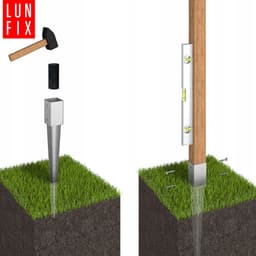 LUN FIX - Hameranker 100x100x2mm - Anker 750mm — thumbnail 3