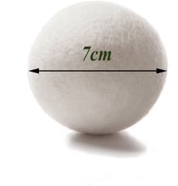 Set van 6 XL Drogerballen – 100% Natuurlijke Schapenwol – Duurzame en Herbruikbare Wasdrogerballen – Anti-Kreuk – Bespaar Energie – Fris Resultaat — thumbnail 1