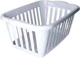 Plasticforte Wasmand - licht grijs - kunststof - 40 liter - 60 x 40 x 26 cm - manden voor wasgoed - huishouden - opbergmand — thumbnail 1