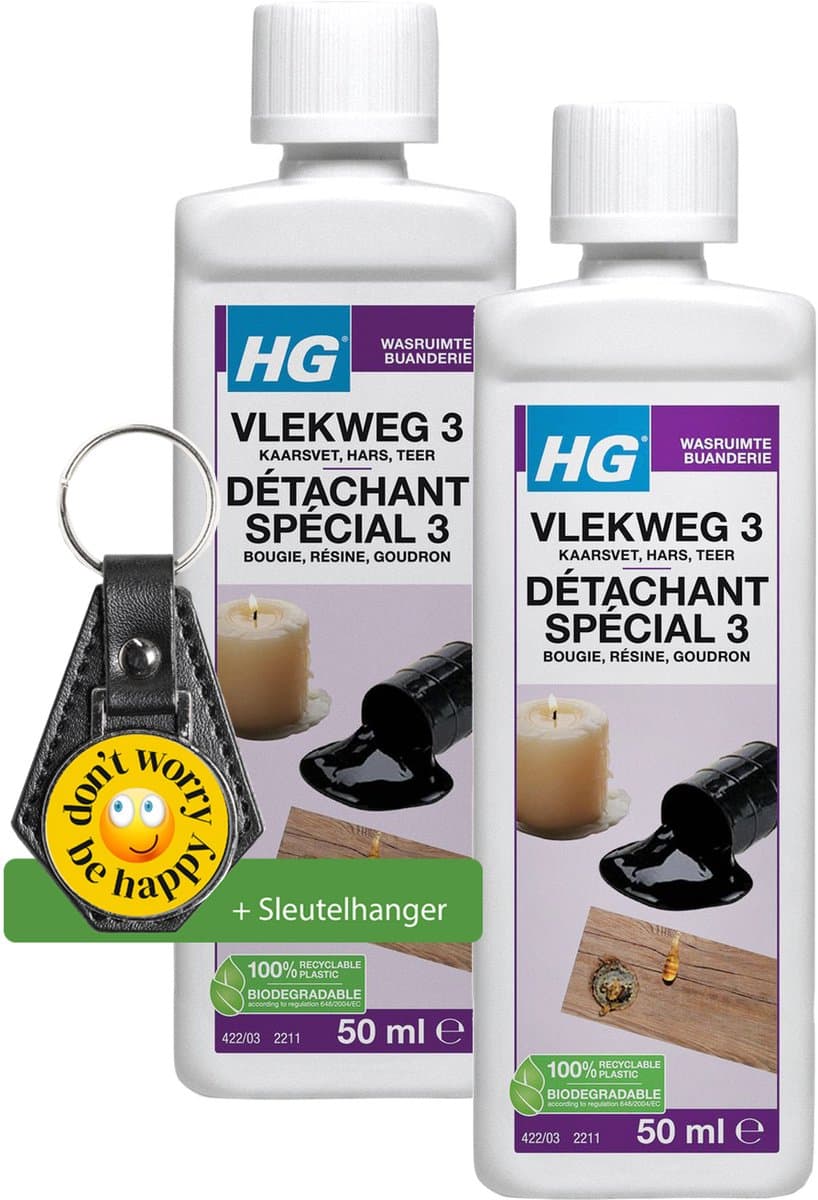 HG Vlekweg 3 - Kaarsvet - Hars - Teer - Inclusief sleutelhanger — afbeelding 1