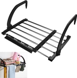Express Droger Hangende Droger Roestvrij Staal Metalen Uitschuifbare 42-73cm Radiator Droger Opvouwbare Wasdrogers Balkon Droogrek voor het Drogen van Wasgoed Natte Kleding — thumbnail 1