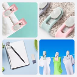 20 stuks antislip quiltclips - bevestigingsclips voor lakens en quilts - anti-slip clips voor quilts - antislip clips - gordijnclips - huishoudelijke artikelen - geschikt voor gordijnen, sokken, quilts en lakens - Roze — thumbnail 4