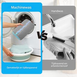 QTTVBTNA -2 Stuks Schoenwaszak voor Wasmachine – Herbruikbare Wastas met Verborgen Rits, Anti-Vervorming & 360° Bescherming – Waszak voor Alle Schoenmaten en -Soorten, Grijs — thumbnail 3
