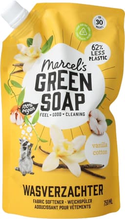 Marcel's Green Soap Wasverzachter Katoen & Vanille Navulling 750 ml — thumbnail 4