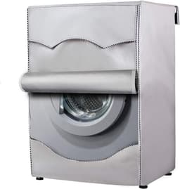 2-stuks -Wasmachinehoezen -Stofdichte, waterdichte en zonwerende wasmachinehoezen - Verdikte wasmachinehoezen - Ritssluiting - Versleutelde zilvergecoate Oxford-doek - Geschikt voor trommelwasmachines en drogers - Zilver — thumbnail 3