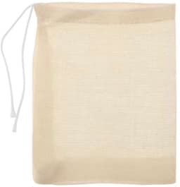 Katoenen vruchtenzakje met rijgkoord 10x15cm voor waterkefir maken, kombucha maken, jun en 2e fermentatie — thumbnail 1