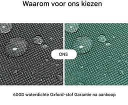 Elkuaie Waslijnhoes - Roterende Wasdrogerhoes - Beschermende Weerbestendige Parasol Hoes voor Tuin Drogers | 1 Stuk - Groen — thumbnail 4