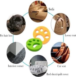 Huisdierhaar verwijderaar - Wasmachine Herbruikbare Haarverwijderaar - Anti haren - Accessoires Wasmachine - Groen - 1 stuk — thumbnail 5