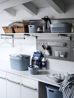 Curver Filo Wasmand met deksel 55L - 2 stuks - Blauw — thumbnail 2