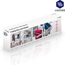 InnovaGoods® Droogrek - Wasrek - Multifunctioneel Wasrek - Ruimtebesparend - Inclusief Wielen - Grijs — thumbnail 3